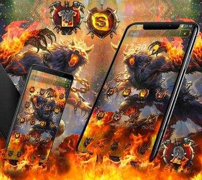 Fire Wolf Launcher Theme 🐺🔥 screenshot 3