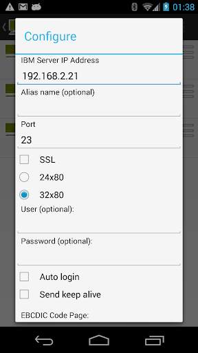 Mocha TN3270 Lite screenshot 4