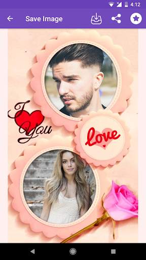 Love Romantic Couple Photo Frame screenshot 3