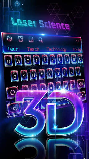 3D Neon Keyboard screenshot 1