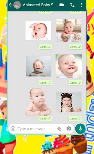 Funny Babies Animated Sticker maker for whatsapp👶 screenshot 2