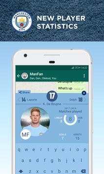 Manchester City FC Official Keyboard скриншот 4