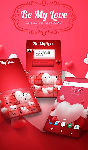 Be My Love Animated Keyboard + Live Wallpaper screenshot 1