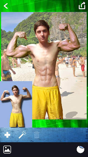 Body Gym Editor Foto - Stiker Otot screenshot 1