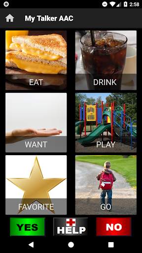 MyTalker AAC - talking speech app AAC Nonverbal screenshot 1