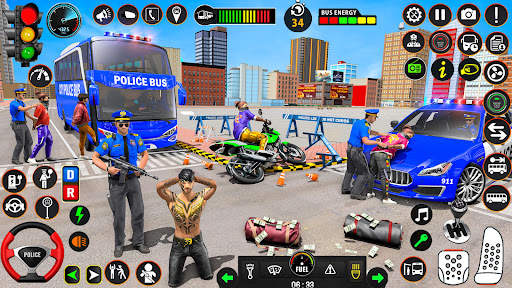 Police Bus Simulator Games screenshot 6