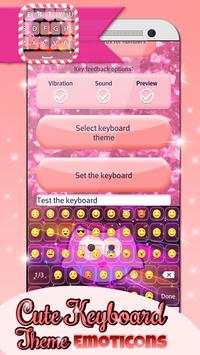 Cute Keyboard Theme-Emoticons screenshot 2