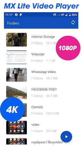 MX Lite Video Player screenshot 1
