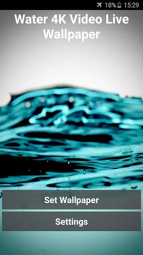Water 4K Video Live Wallpaper screenshot 1