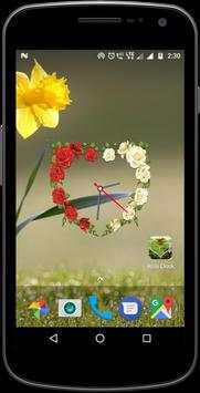 Rose clock live wallpaper screenshot 2