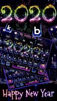 2020 Happy New Year Keyboard Theme screenshot 2