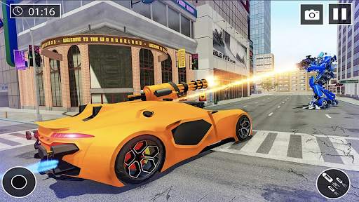 Police Car US War Robot Games screenshot 5