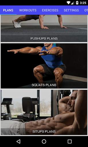 3D Home Workout(pushups,squats,situps,pullups) screenshot 1