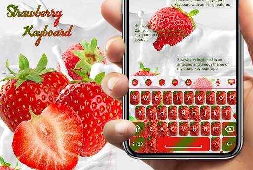 Strawberry Keyboard Theme screenshot 1
