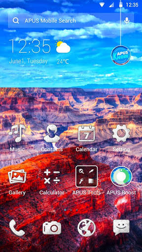 Grand Canyon APUS  Launcher theme screenshot 1