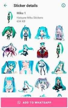 Hatsune Miku Stickers screenshot 2