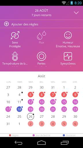Ovu - Suivi de règles gratuit screenshot 2