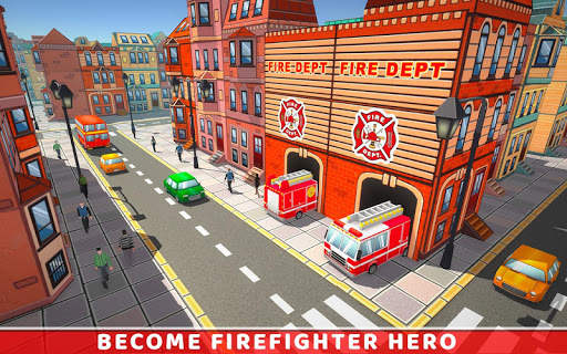 Ambulance Rescue Driving Firefighter Fire Truck screenshot 12