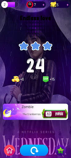 Wednesday Addams Piano game screenshot 7