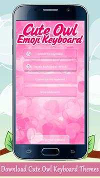 Cute Owl Keyboard Themes screenshot 3