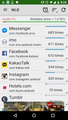 Wakelock Detector [LITE] screenshot 3
