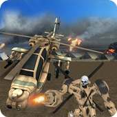 Futuristic Helicopter Real Robot Transformation 3D