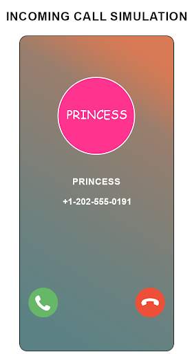 Fake Call Simulator For Princess screenshot 3