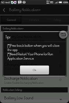 BatteryNotification  screenshot 1