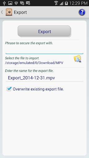 My Personal Vault (MPV) screenshot 7