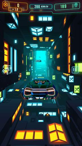 Neon Flytron: Cyberpunk Racer screenshot 1