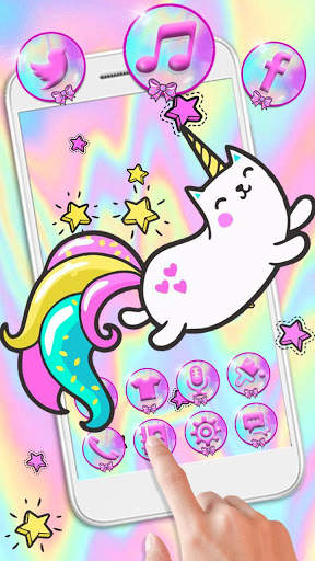 Cute Unicorn Cat Themes Live Wallpapers screenshot 2