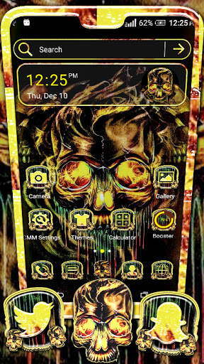 Skull Melt Launcher Theme screenshot 1