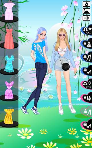 Lovely sisters dress up game screenshot 3