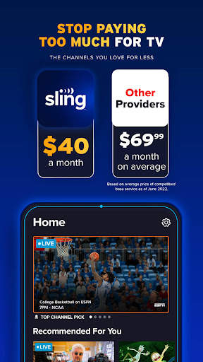 Sling TV: Live TV   Freestream screenshot 7