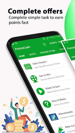 Points Cash -Free money Cash & gifts cards Rewards screenshot 1