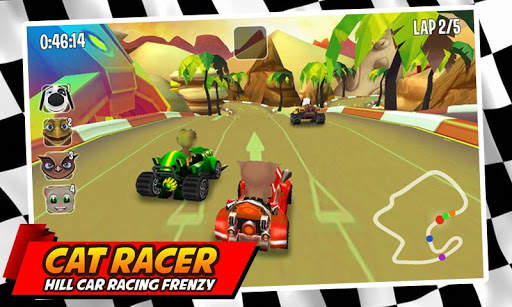 Cat Racing Fever 🏁 City Racing 3D Frenzy screenshot 4