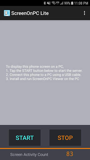 ScreenOnPC Lite screenshot 1