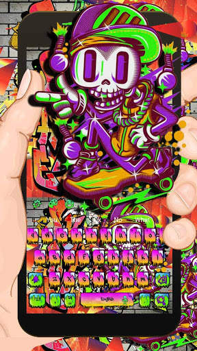 Skate Graffiti Keyboard Theme screenshot 1