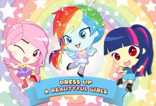 Mini Ponies Rainbow Pinkie Pony Dress Up screenshot 1
