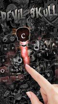 Devil Death Skull Gun Keyboard Theme screenshot 3