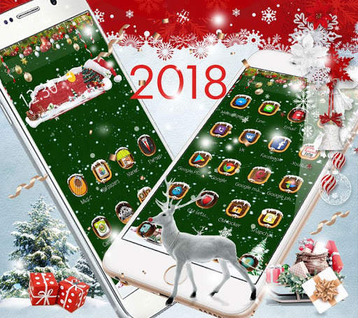2018 Christmas themed Happy Eve 3 تصوير الشاشة