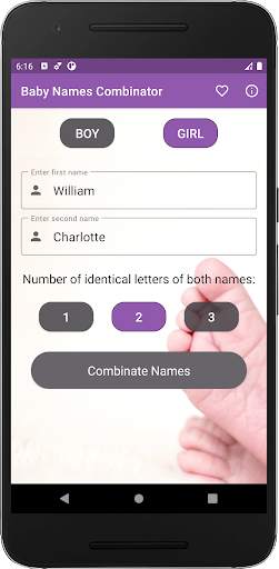 Baby Names Combinator screenshot 1