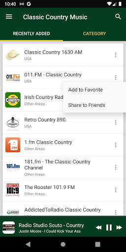 Classic Country Music Radio Stations screenshot 1