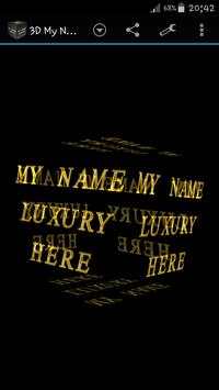 3D My Name Deluxe Wallpaper screenshot 3
