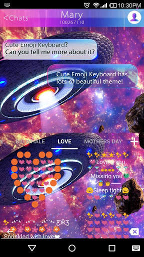 UFO Keyboard Theme - Emoji Keyboard स्क्रीनशॉट 6