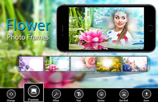 Flower Photo Frames - beautiful rose colors effect screenshot 1