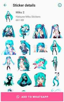 Hatsune Miku Stickers screenshot 3