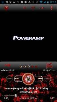Poweramp Skin True Blood screenshot 1