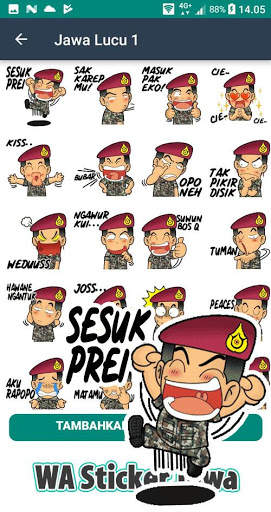 WA Sticker Jawa Jowo WAStickerApps Lucu screenshot 4