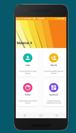 Material X - Android Material Design UI screenshot 1
